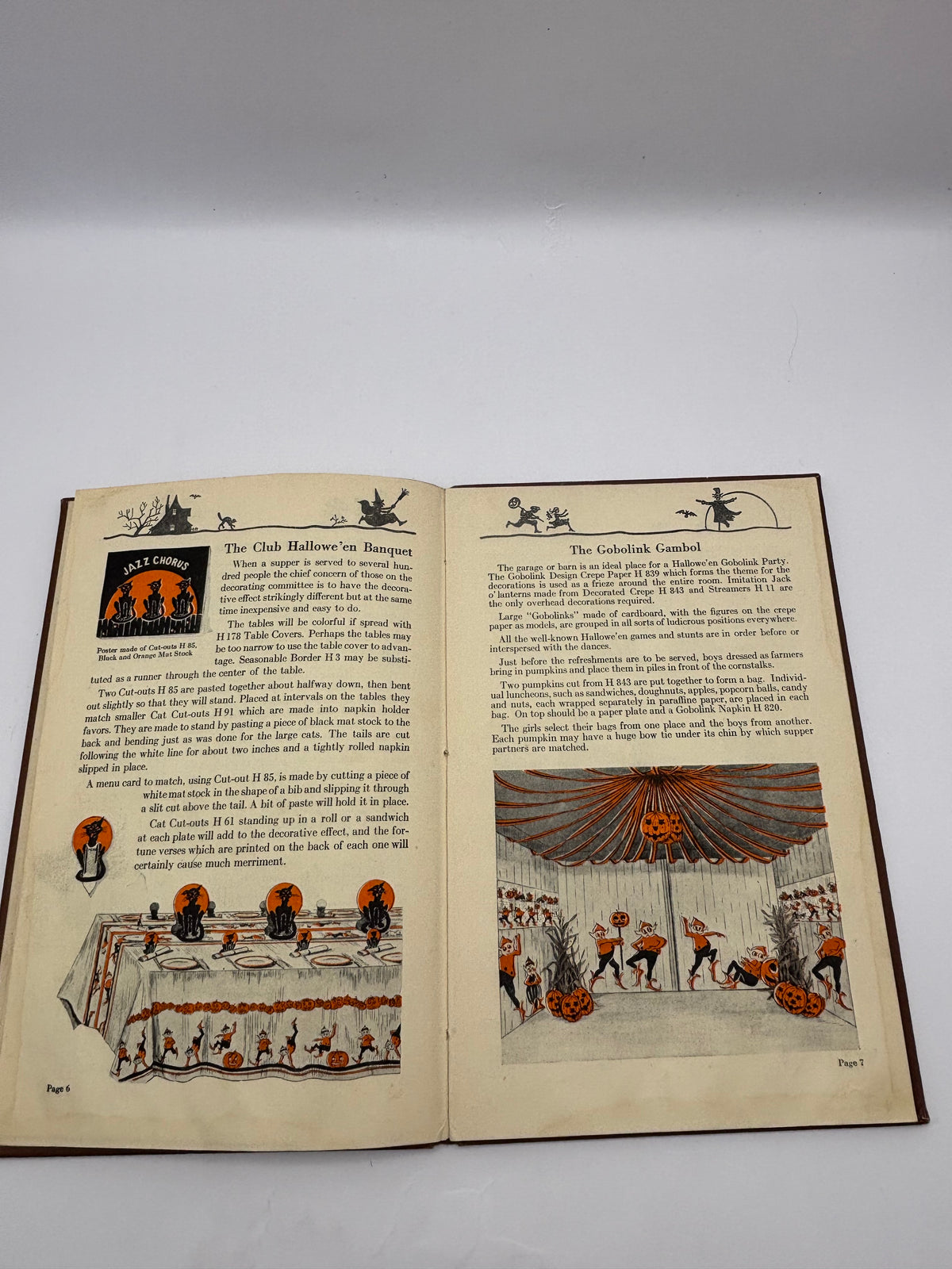 Vintage Halloween RARE 1923 Hardcover Dennsion Bogie Book