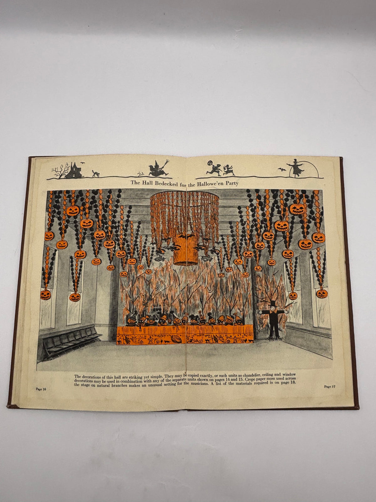 Vintage Halloween RARE 1923 Hardcover Dennsion Bogie Book
