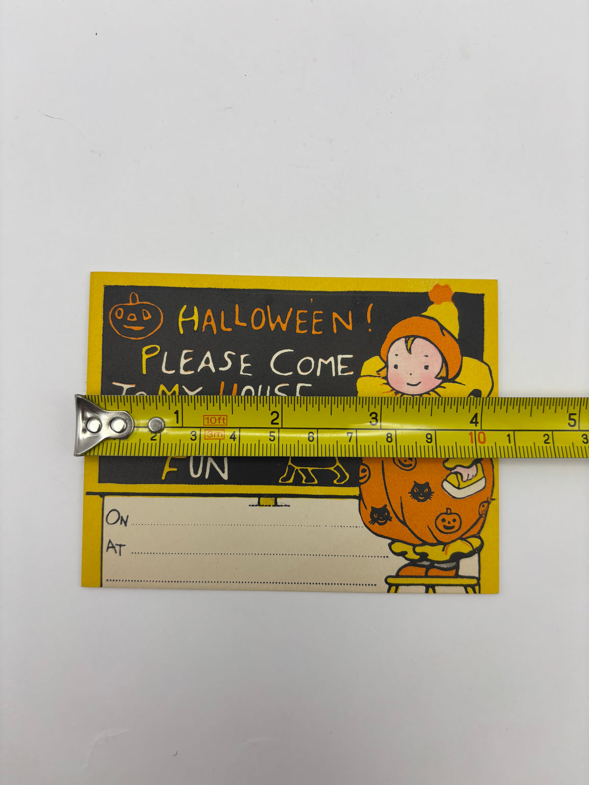 Vintage Halloween 1920s Dennison Halloween Party Invitation