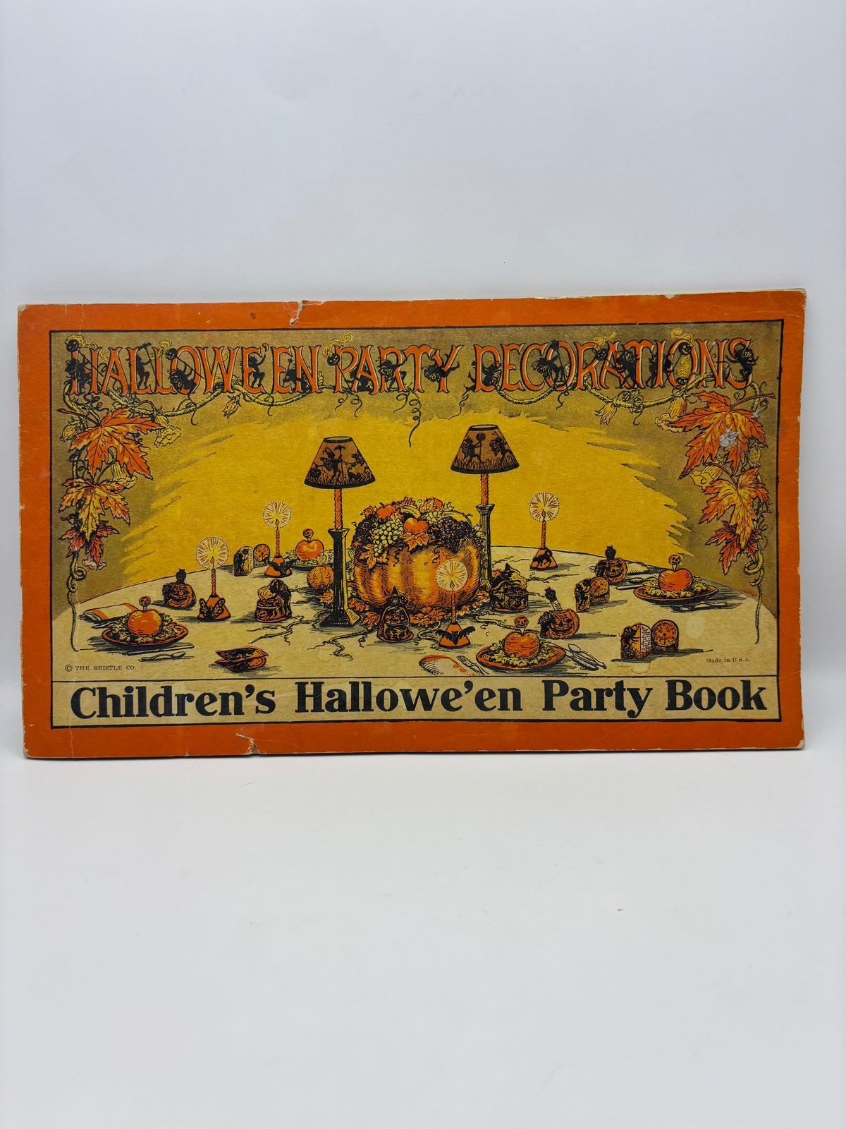 1923 Beistle Hallowe'en Decorations Children's Hallowe'en Party Book