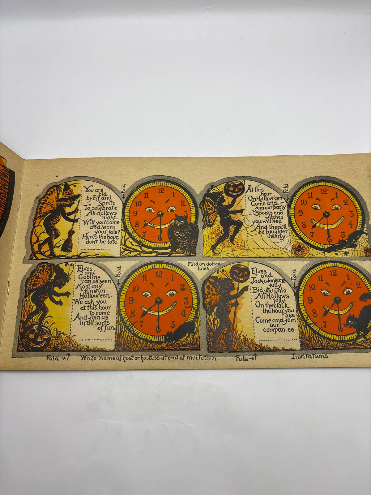 1923 Beistle Hallowe'en Decorations Children's Hallowe'en Party Book