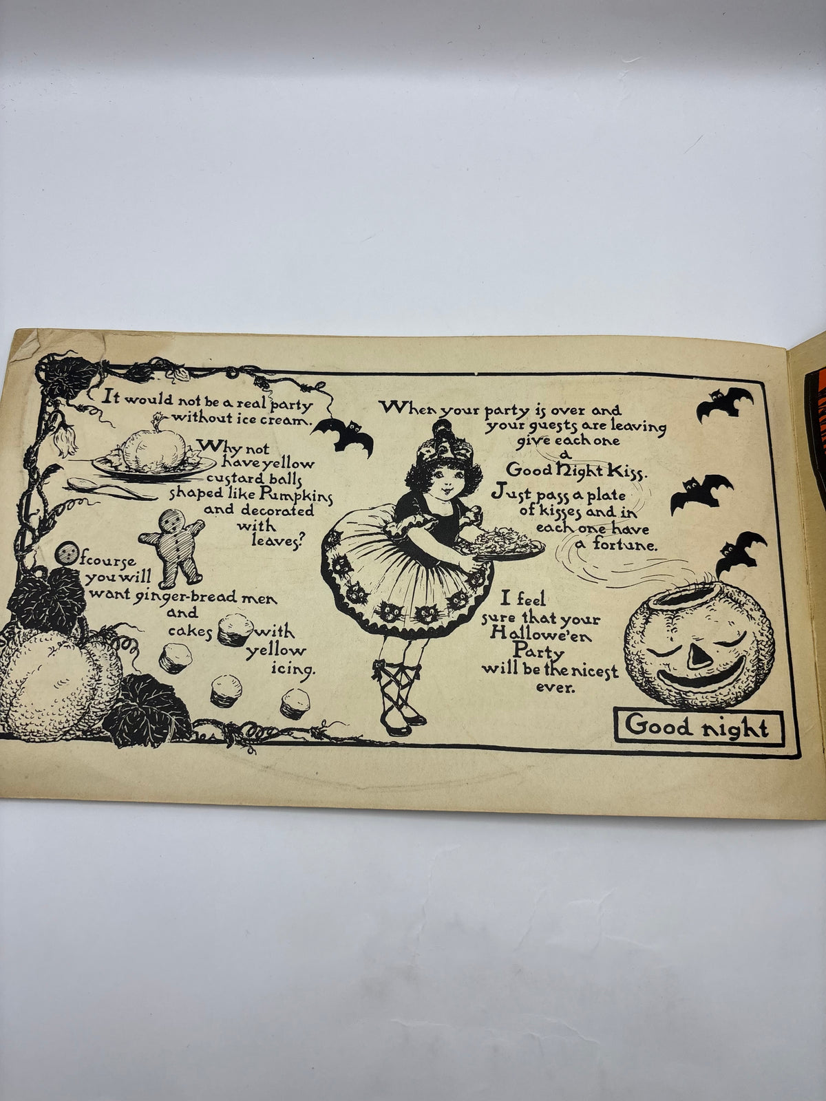 1923 Beistle Hallowe'en Decorations Children's Hallowe'en Party Book