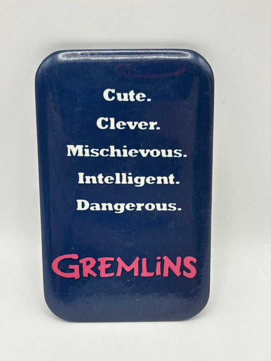 Vintage 1984 Gremlins Movie Promo Button