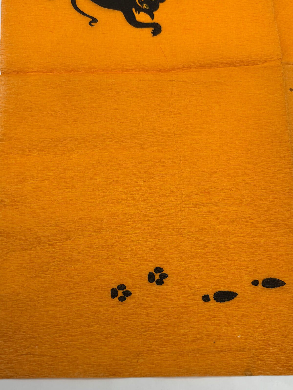 Vintage Halloween Early 1900s Crepe Paper Napkin