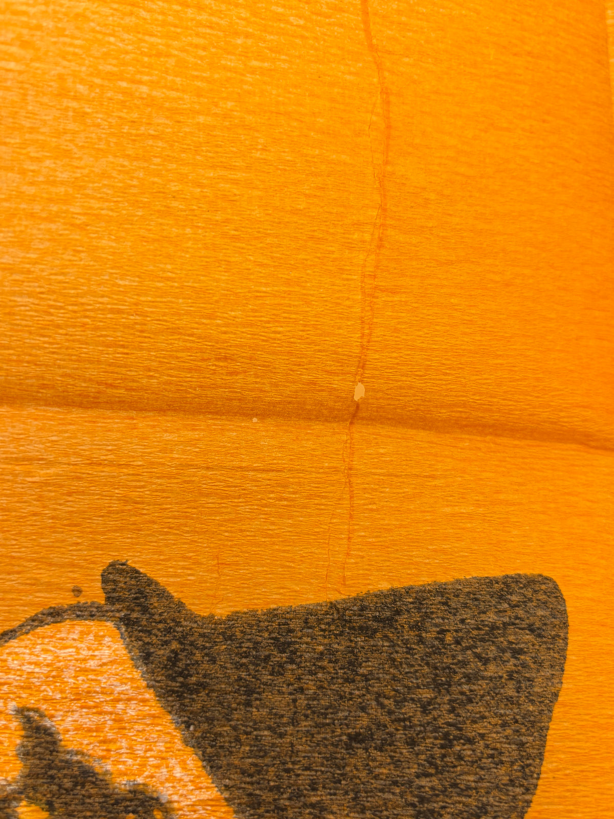 Vintage Halloween Early 1900s Crepe Paper Napkin