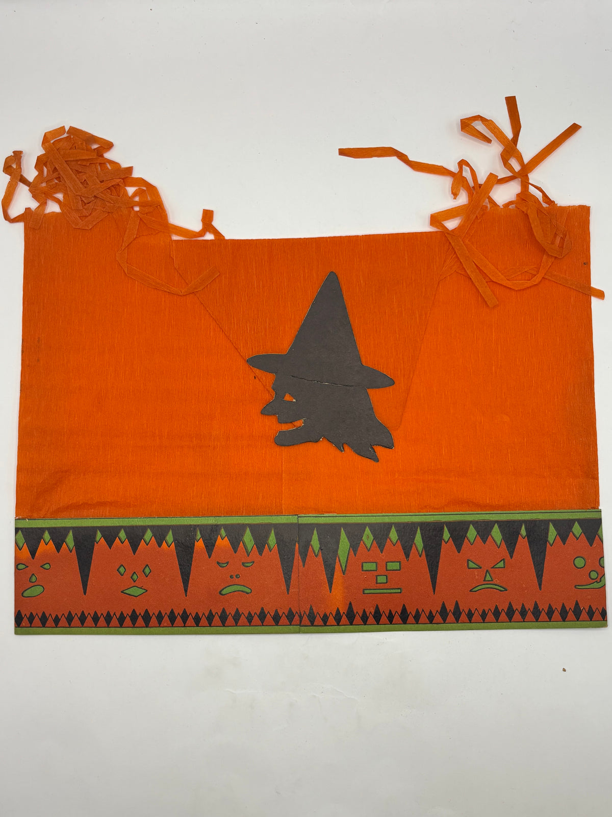 Vintage Halloween 1920s Crepe Paper Halloween Party Hat