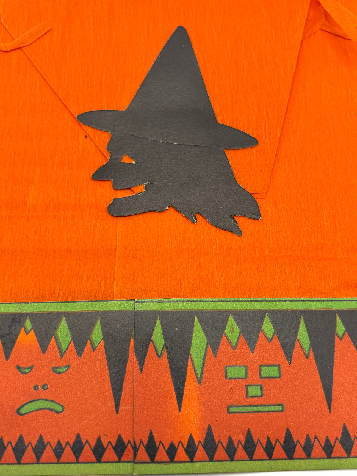 Vintage Halloween 1920s Crepe Paper Halloween Party Hat