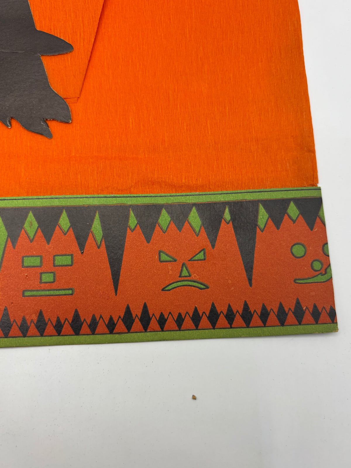 Vintage Halloween 1920s Crepe Paper Halloween Party Hat