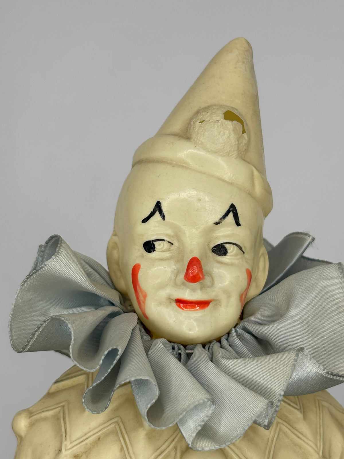 Antique Early 1900s Celluloid Clown Rattle