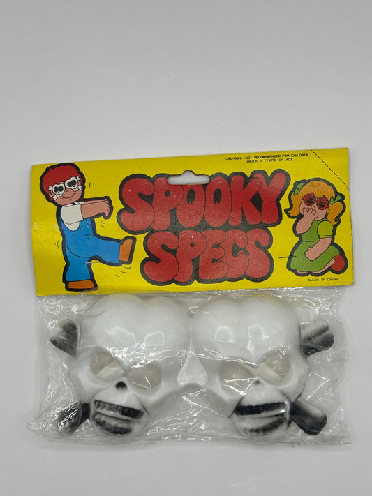 Vintage Halloween 1970s Spooky Specs Plastic Skull Specs