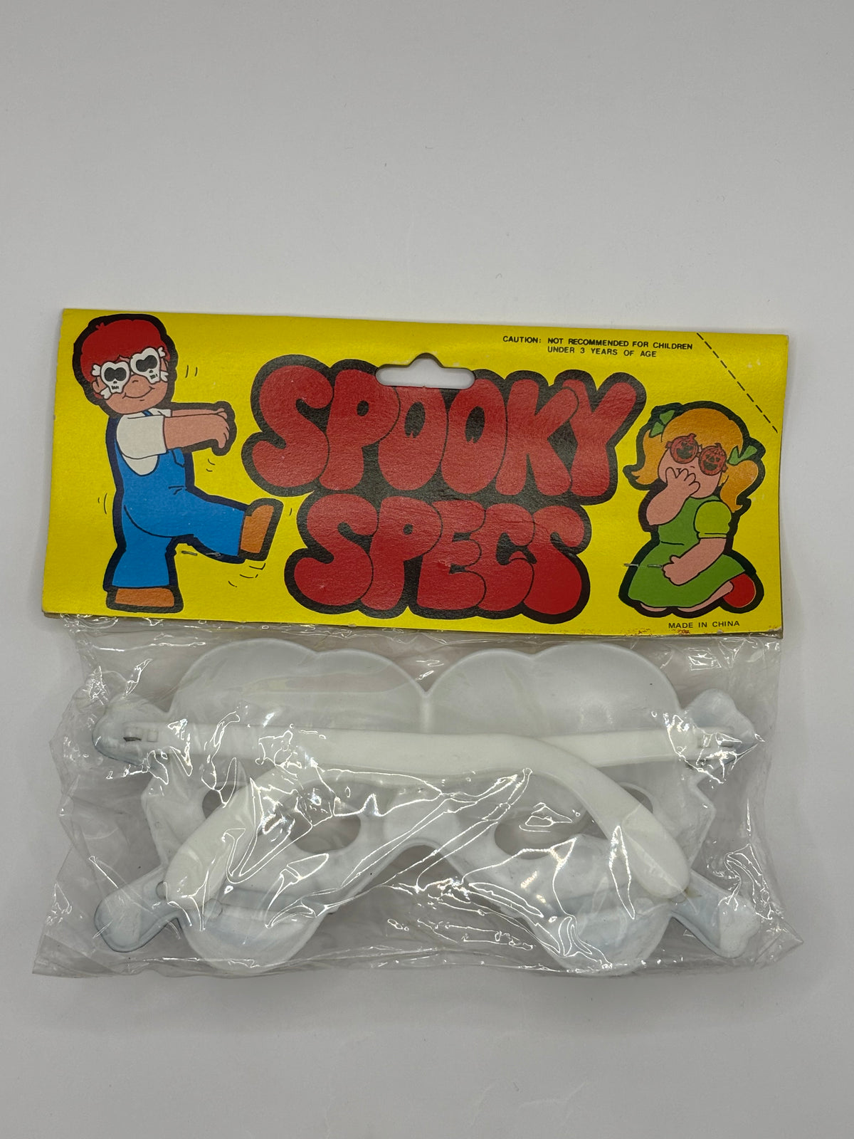 Vintage Halloween 1970s Spooky Specs Plastic Skull Specs