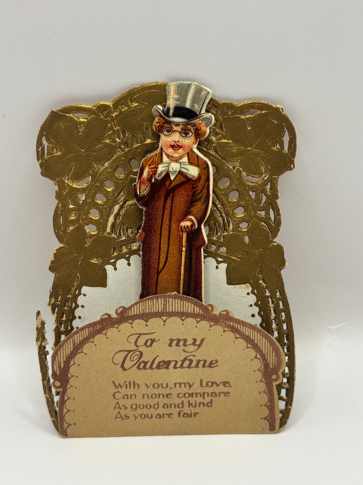 Vintage 1920s German Valentine's Card