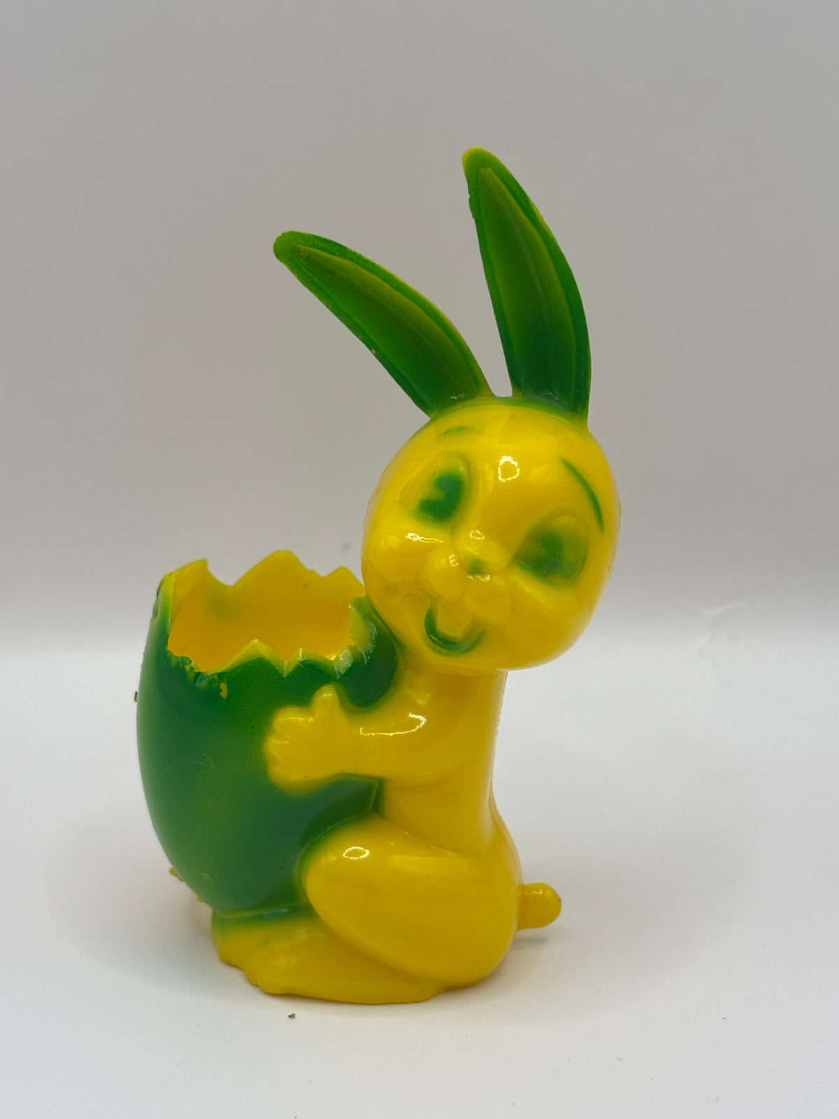 VIntage 1950s Easter Bunny Hard Plastic Candy Container
