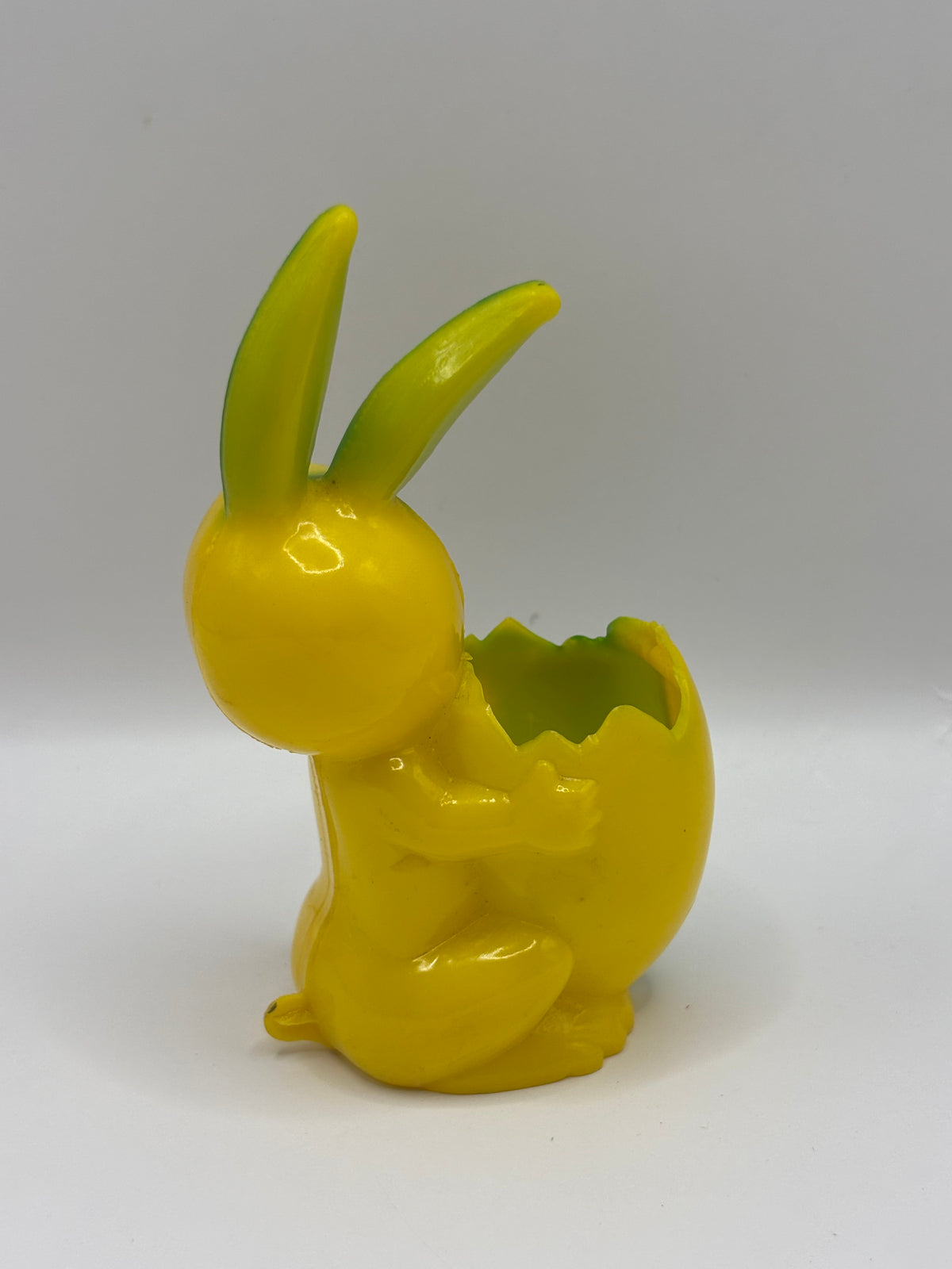 VIntage 1950s Easter Bunny Hard Plastic Candy Container