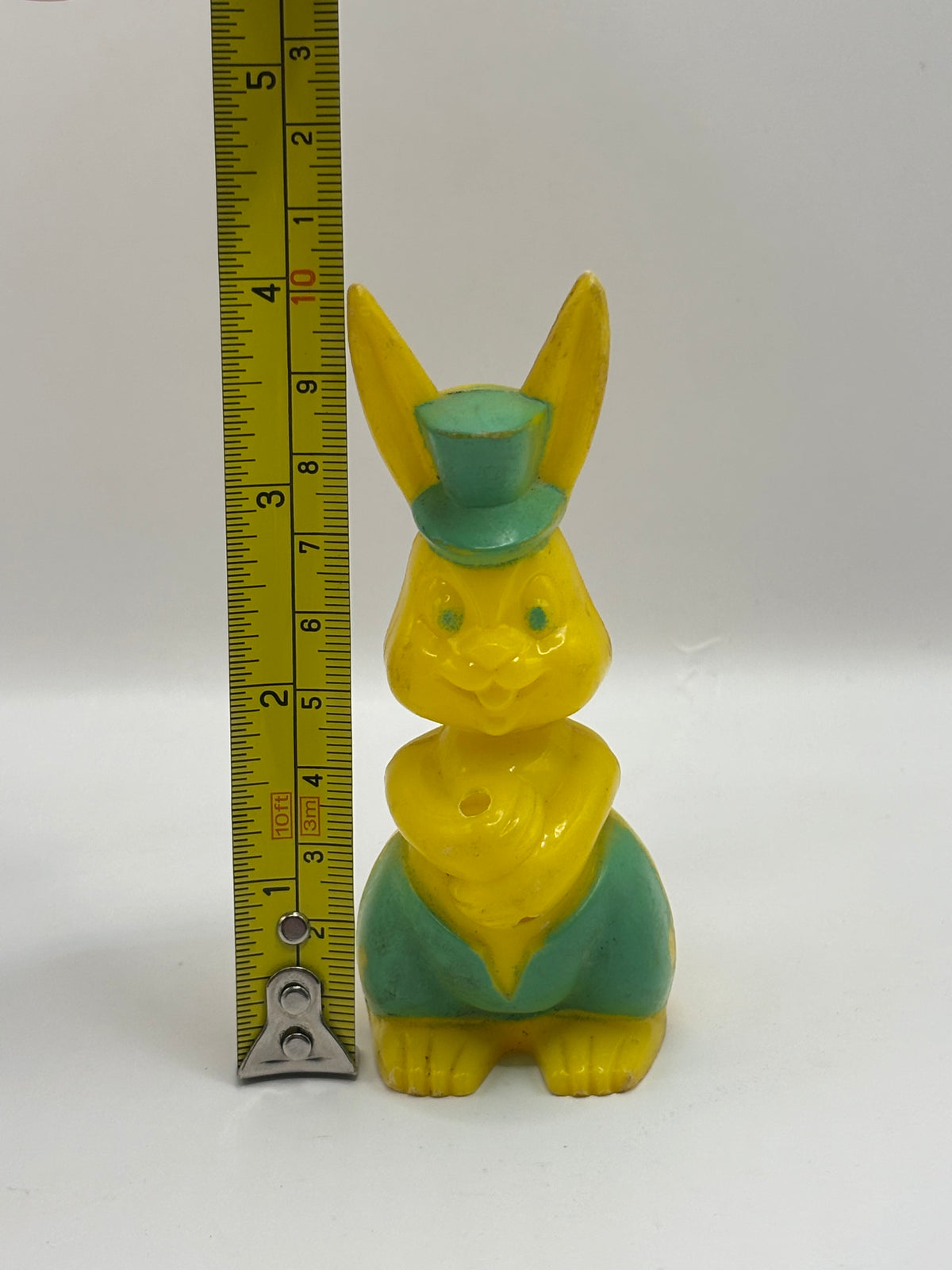 Vintage 1950s Easter Bunny Hard Plastic Candy Container