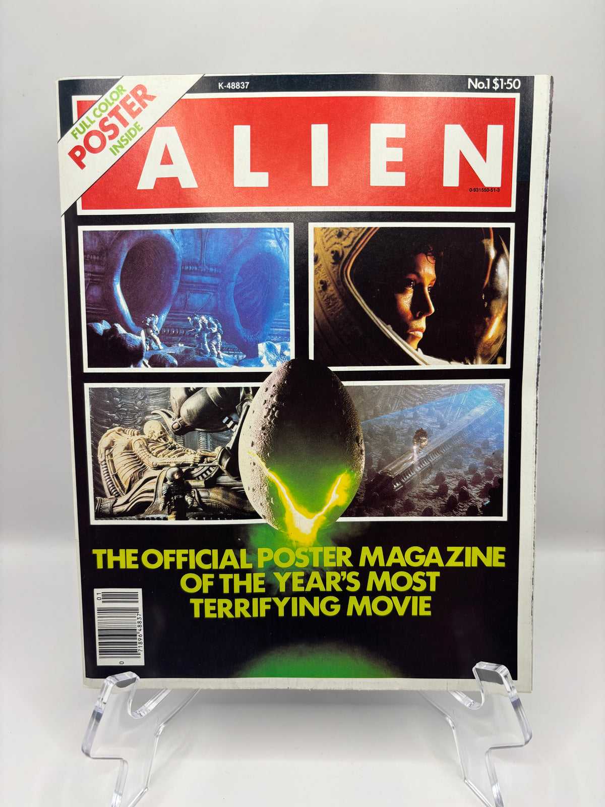 Vintage 1979 Alien Movie Poster Magazine No.1