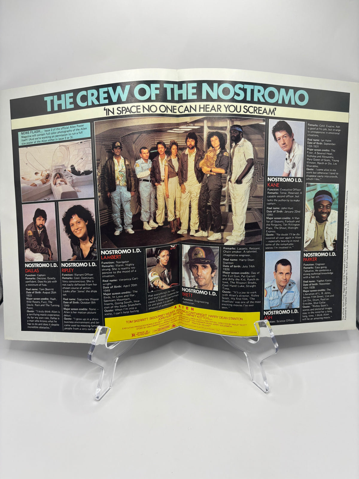 Vintage 1979 Alien Movie Poster Magazine No.1