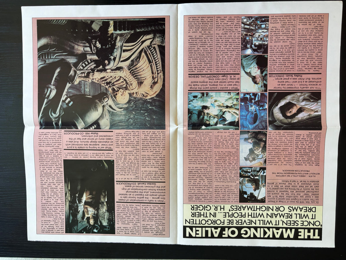 Vintage 1979 Alien Movie Poster Magazine No.1