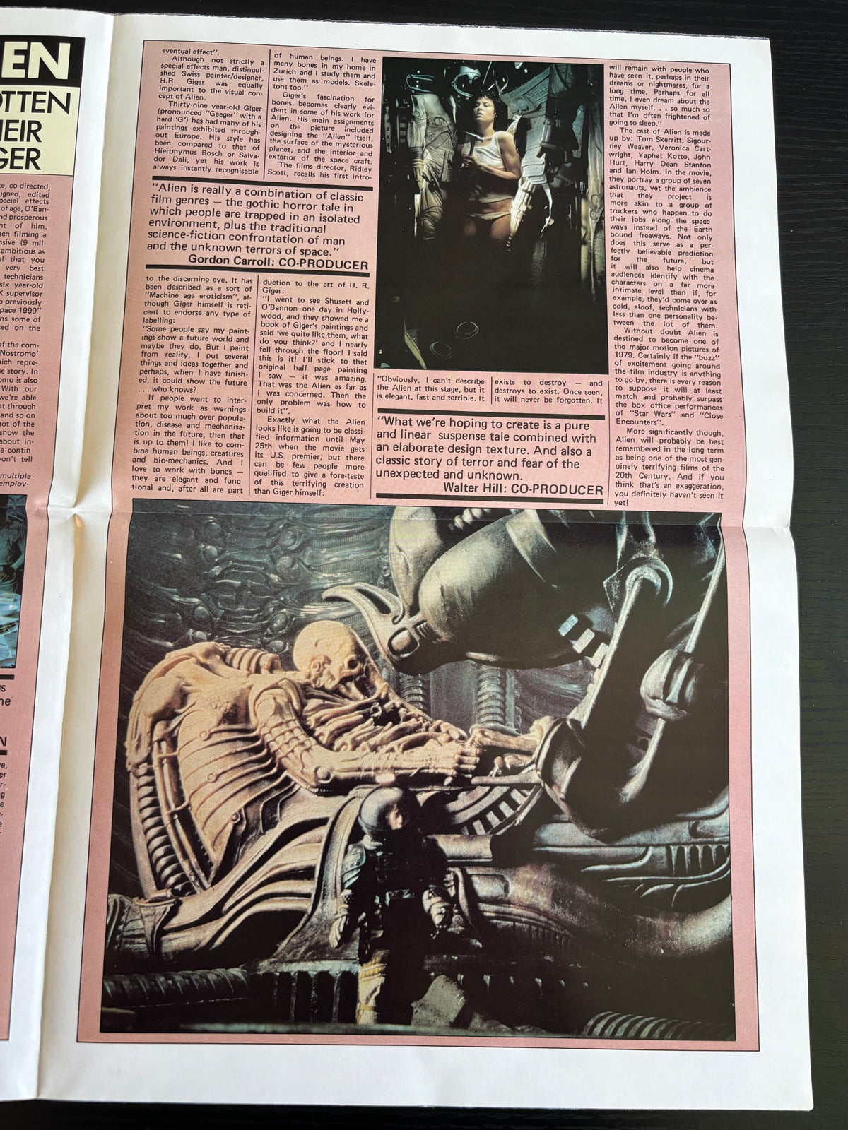 Vintage 1979 Alien Movie Poster Magazine No.1