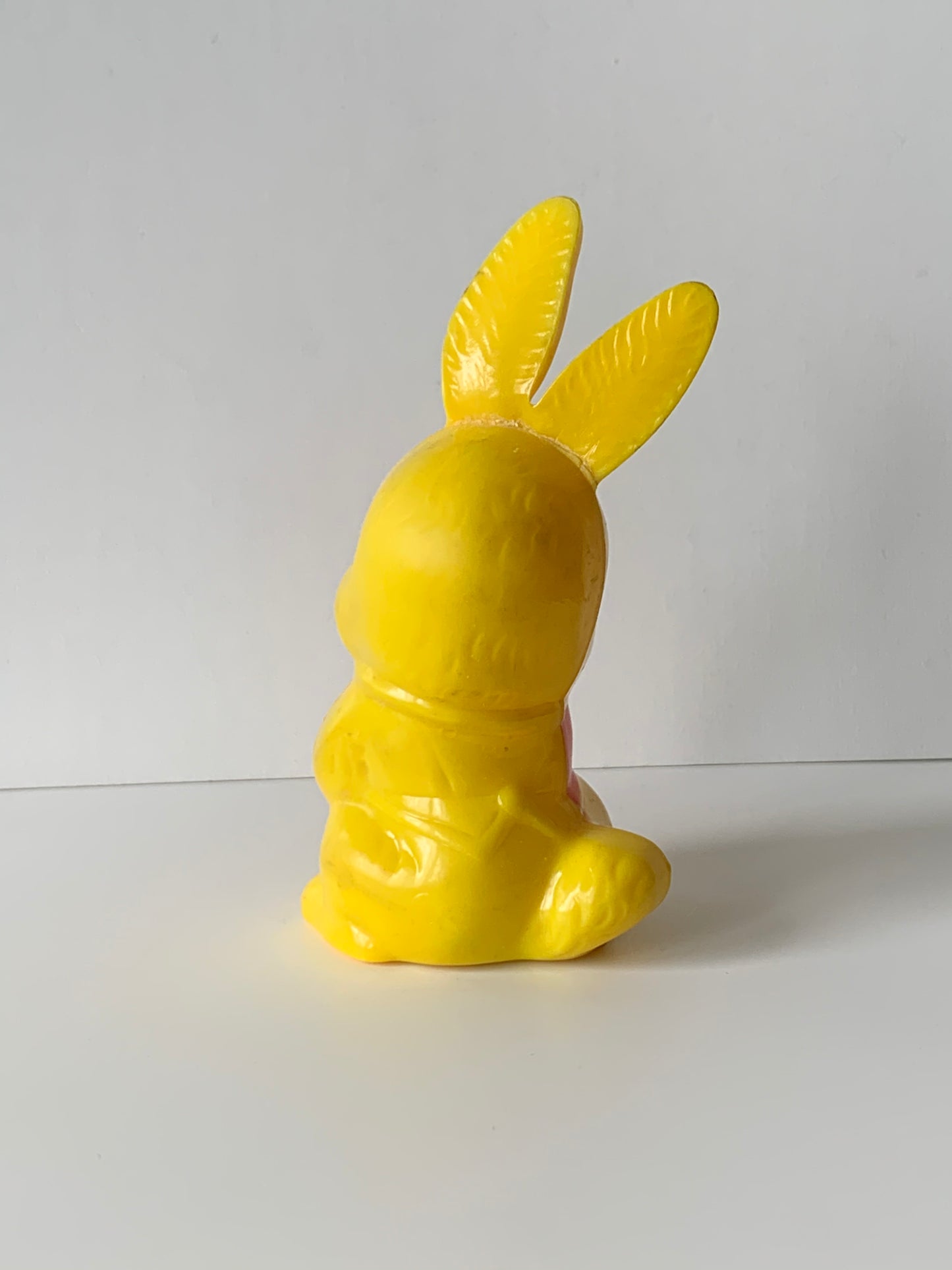 Vintage Easter 1950s Hard Plastic Bunny Rabbit Rattle