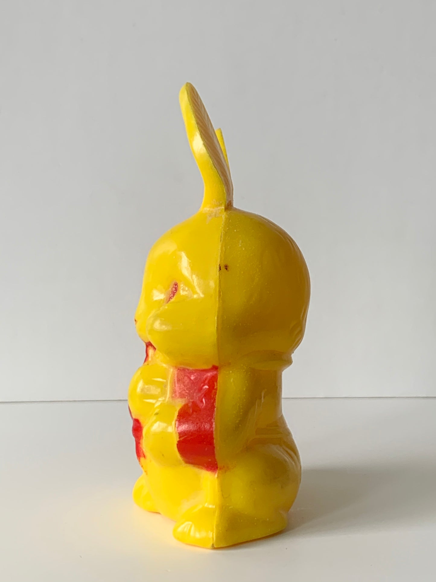 Vintage Easter 1950s Hard Plastic Bunny Rabbit Rattle