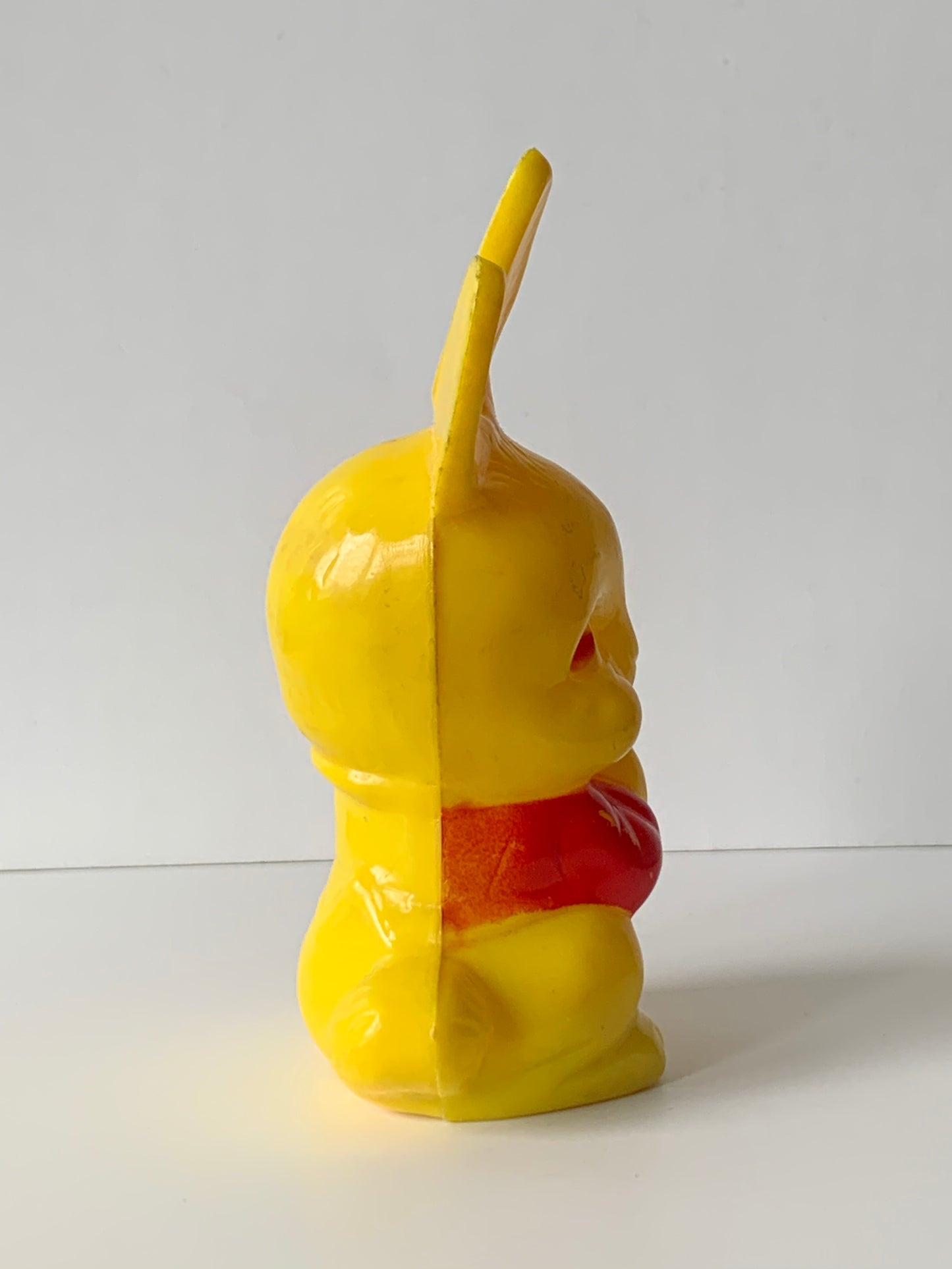 Vintage Easter 1950s Hard Plastic Bunny Rabbit Rattle