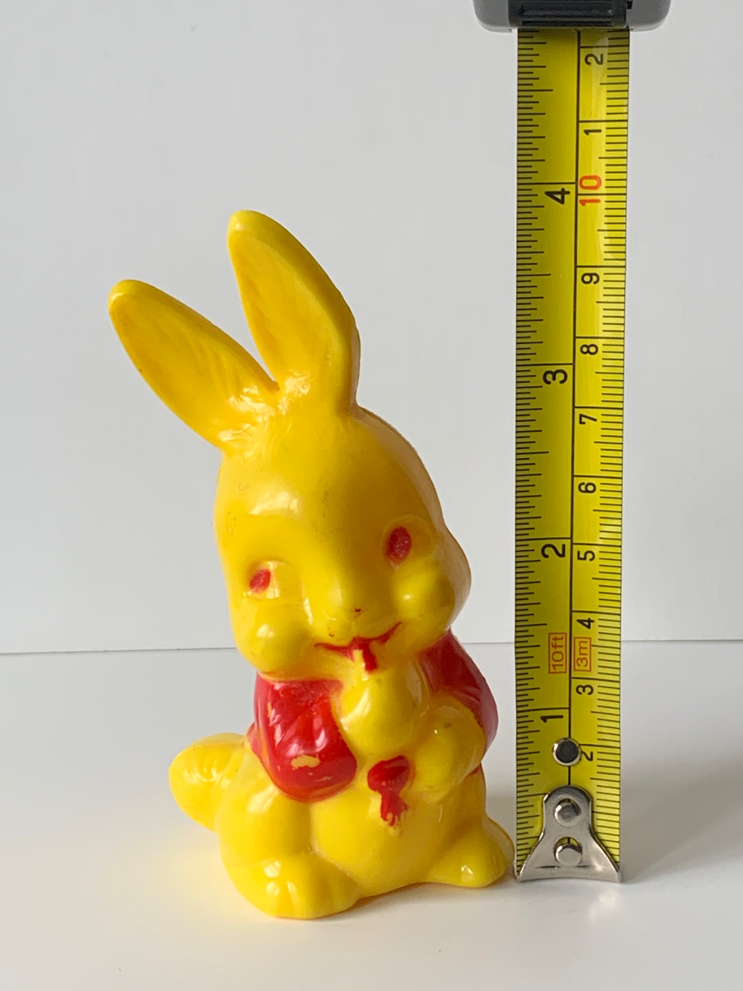 Vintage Easter 1950s Hard Plastic Bunny Rabbit Rattle